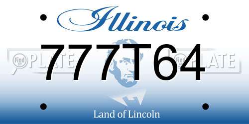 777T64 Illinois License Plate