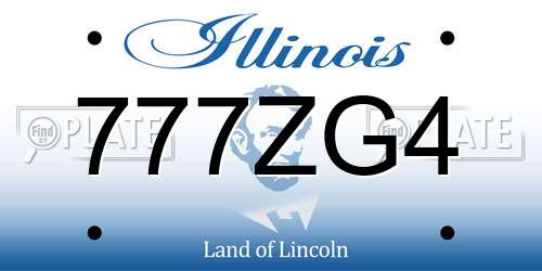 777ZG4 Illinois License Plate