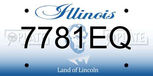 7781EQ Illinois License Plate