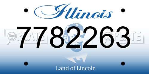 7782263 Illinois License Plate