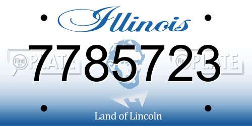 7785723 Illinois License Plate