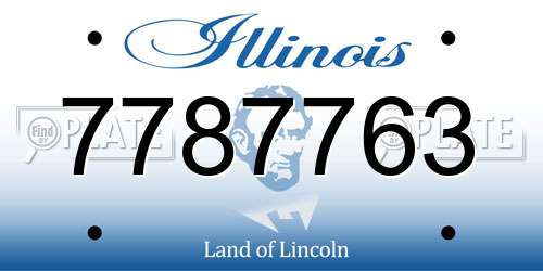 7787763 Illinois License Plate