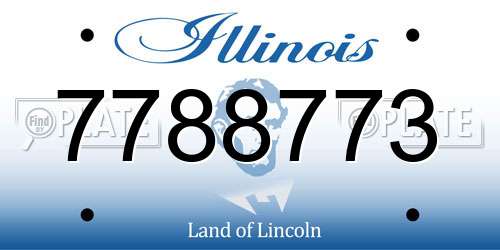 7788773 Illinois License Plate