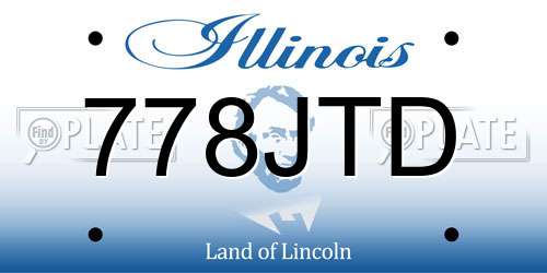 778JTD Illinois License Plate