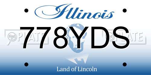 778YDS Illinois License Plate