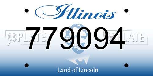 779094 Illinois License Plate
