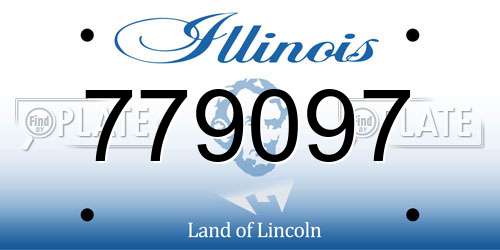 779097 Illinois License Plate