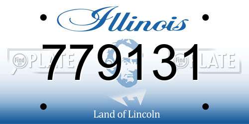 779131 Illinois License Plate