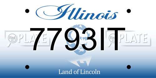 7793IT Illinois License Plate