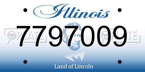 7797009 Illinois License Plate