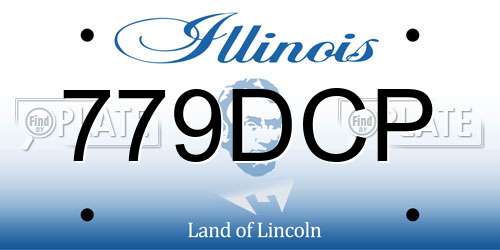 779DCP Illinois License Plate