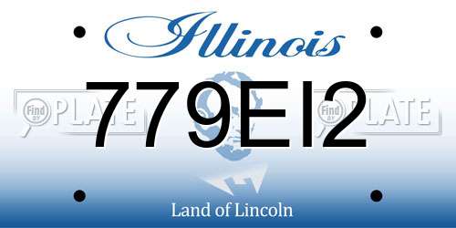 779EI2 Illinois License Plate