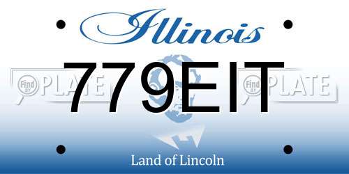 779EIT Illinois License Plate