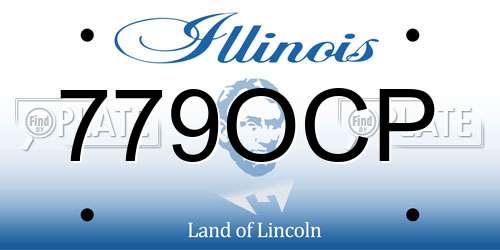 779OCP Illinois License Plate