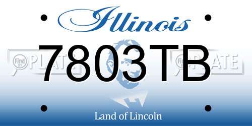 7803TB Illinois License Plate