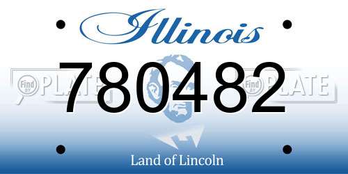780482 Illinois License Plate