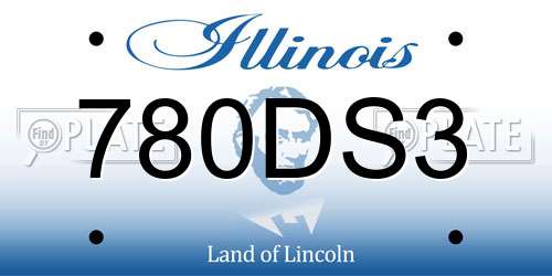780DS3 Illinois License Plate