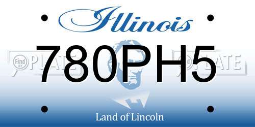 780PH5 Illinois License Plate