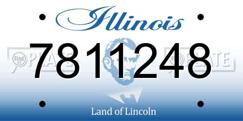 7811248 Illinois License Plate