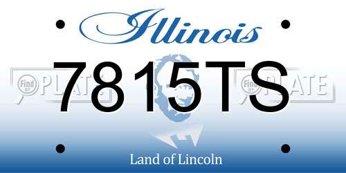 7815TS Illinois License Plate