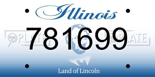 781699 Illinois License Plate