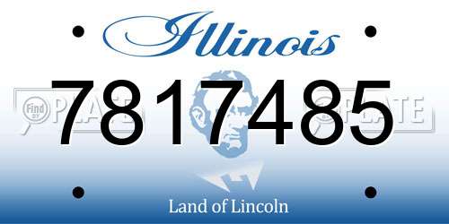 7817485 Illinois License Plate