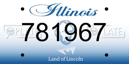 781967 Illinois License Plate