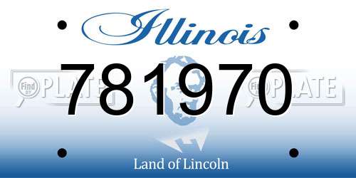781970 Illinois License Plate