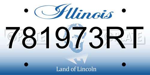 781973RT Illinois License Plate