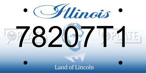 78207T1 Illinois License Plate