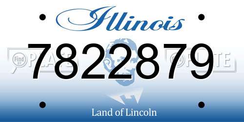 7822879 Illinois License Plate