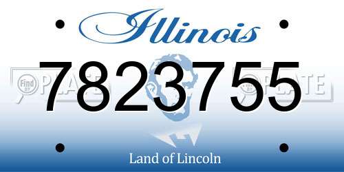7823755 Illinois License Plate