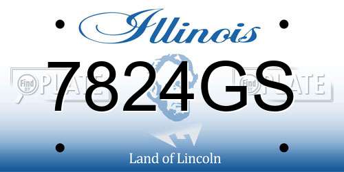 7824GS Illinois License Plate