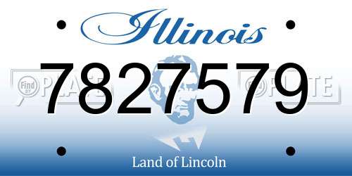 7827579 Illinois License Plate
