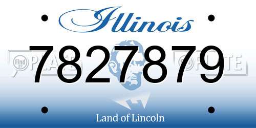7827879 Illinois License Plate