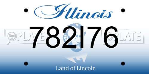 782I76 Illinois License Plate