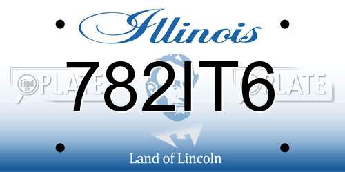 782IT6 Illinois License Plate