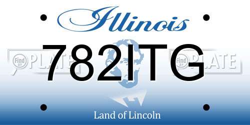 782ITG Illinois License Plate
