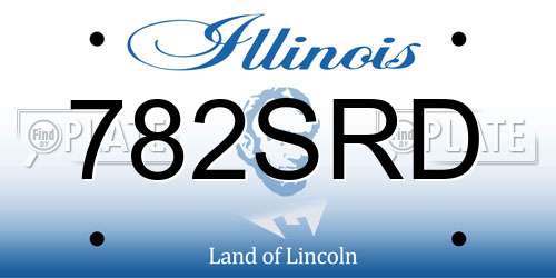782SRD Illinois License Plate