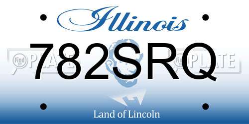 782SRQ Illinois License Plate