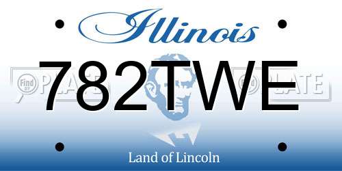 782TWE Illinois License Plate