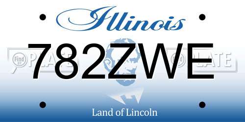 782ZWE Illinois License Plate