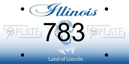 783 Illinois License Plate