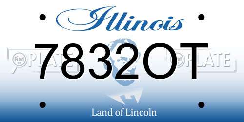 7832OT Illinois License Plate