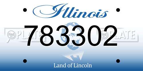 783302 Illinois License Plate