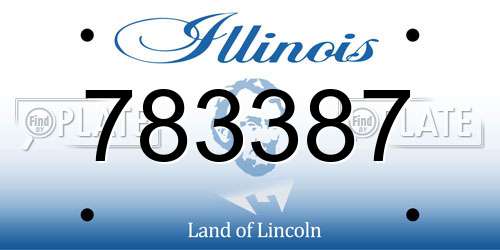 783387 Illinois License Plate