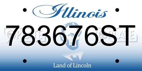 783676ST Illinois License Plate