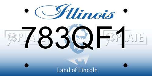 783QF1 Illinois License Plate