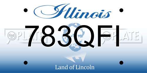 783QFI Illinois License Plate