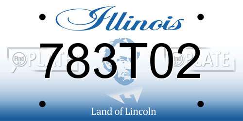 783T02 Illinois License Plate